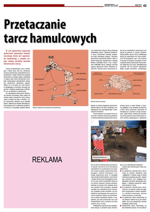 Przetaczanie tarcz hamulcowych Nr 2 2012