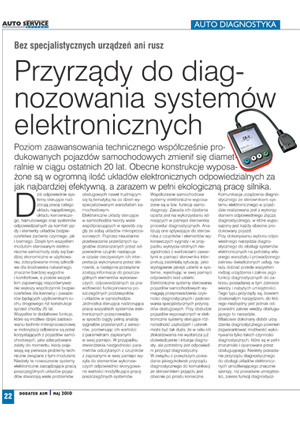 Przyrządy do diagnozowania systemów elektronicznych Nr 5 2010