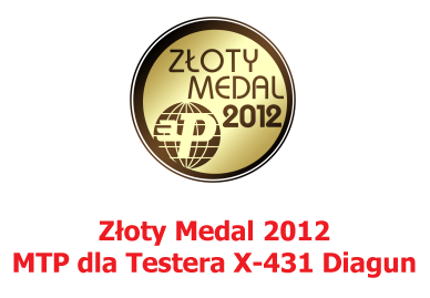 Złoty Medal 2012 MTP dla Testera X-431 Diagun